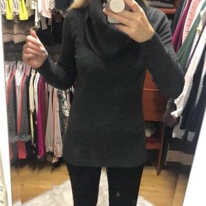 Long cowl  neck sweater